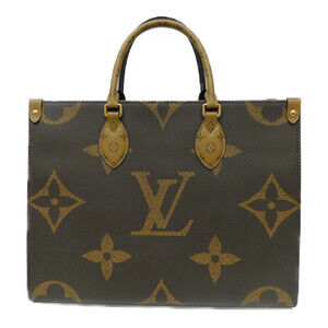 Louis Vuitton On the Go Tote Bag Brown Giant Monogram Reverse